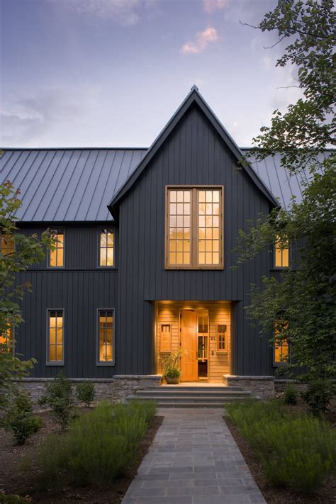 metal vertical siding with stone on house|house pictures dark vertical siding.